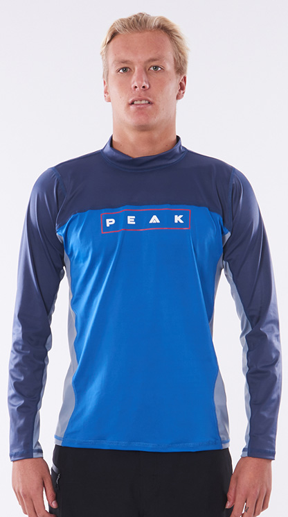 Blocked Relaxed Long Sleeve Rash Vest